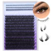 Picture of 10-20mm Fluffy Lash Clusters with Manga Bottom Lashes Extension Wispy Cluster Eyelash Extensions D Curl Individual Lashes Volume DIY Eyelashes by Geeneiya