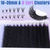 Picture of 10-20mm Fluffy Lash Clusters with Manga Bottom Lashes Extension Wispy Cluster Eyelash Extensions D Curl Individual Lashes Volume DIY Eyelashes by Geeneiya