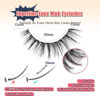 Picture of False Lashes Wispy Eyelashes Natural Look 15MM Fake Eyelashes 0.1MM Thin Band Strip Lashes Lightweight False Eyelashes 3D Volume Fluffy Eye Lashes C Curl Soft Lashes Pack Siligli 7 Pair