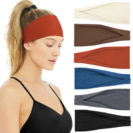 Picture of Huachi Women's Fashion Headbands Non Slip Headband Sweat Wicking Hair Bands