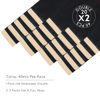 Picture of WENNALIFE Tape in Hair Extensions Human Hair, 40pcs 120g 26 inch Ombre Jet Black to Burgundy Hair Extensions Real Human Hair Straight Tape in Extensions Reusable Invisible Human Hair Extensions
