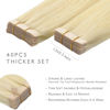 Picture of WENNALIFE Tape in Hair Extensions Human Hair, 40pcs 100g 18 inch Bleach Blonde Hair Extensions Real Human Hair Straight Tape in Extensions Invisible Human Hair Extensions Reusable Real Hair Extensions