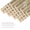Picture of WENNALIFE Tape in Hair Extensions Human Hair, 40pcs 100g 16 inch Ash Brown Highlighted Golden Blonde Hair Extensions Real Human Hair Straight Tape in Extensions Invisible Human Hair Extensions
