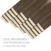 Picture of WENNALIFE Tape in Hair Extensions Human Hair, 40pcs 120g 26 inch Ombre Sandy Brown to Platinum Blonde Hair Extensions Real Human Hair Straight Tape in Extensions Invisible Human Hair Extensions