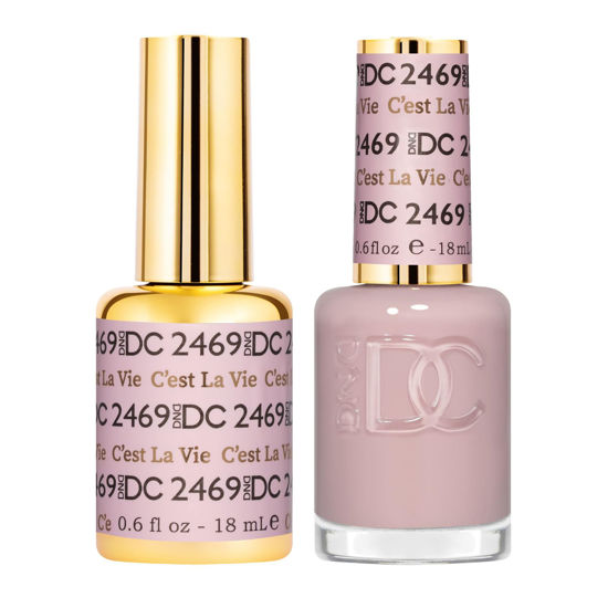 Picture of DND Gel DC Sheer Polish Set - 1 each of Gel Polish and Nail Polish, C’est la Vie, 0.5 Fl Oz