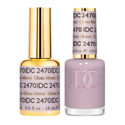 Picture of DND Gel DC Sheer Polish Set - 1 each of Gel Polish and Nail Polish, Gloss Moon, 0.5 Fl Oz