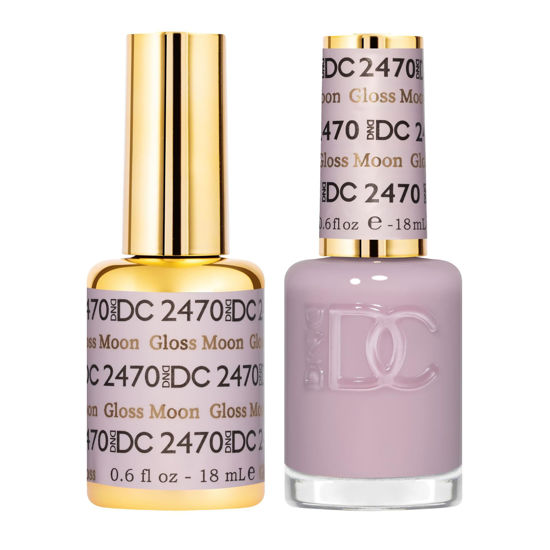 Picture of DND Gel DC Sheer Polish Set - 1 each of Gel Polish and Nail Polish, Gloss Moon, 0.5 Fl Oz