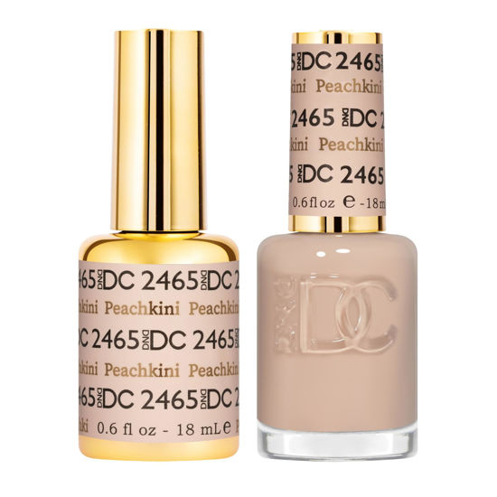Picture of DND Gel DC Sheer Polish Set - 1 each of Gel Polish and Nail Polish, Peachkini, 0.5 Fl Oz