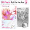 Picture of SAVILAND Handheld U V Light for Nails: 2025 Pink 3W Portable Mini UV Light for Gel Nail Sticker LED Gel X Nail Lamp Gel Polish Rechargeable Flashlight Type-c Gel X Nail Dryer Home DIY Nail Art Use