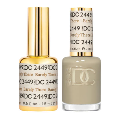 Picture of DND Gel DC Sheer Polish Set - 1 each of Gel Polish and Nail Polish, Barely There, 0.5 Fl Oz