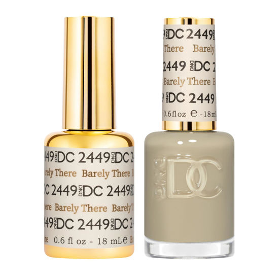 Picture of DND Gel DC Sheer Polish Set - 1 each of Gel Polish and Nail Polish, Barely There, 0.5 Fl Oz