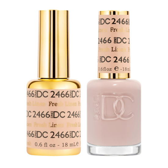 Picture of DND Gel DC Sheer Polish Set - 1 each of Gel Polish and Nail Polish, Fresh Linen, 0.5 Fl Oz