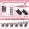 Picture of Lash Clusters, 72 Pcs Individual Cluster Lashes DIY Lash Extension 18mm Eyelash Clusters Volume Wispy Lashes Super Thin Band Reusable Soft & Comfortable (Volume, D-18mm)