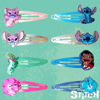 Picture of Disney Stitch Kids Hair Clips for Girls Snap Clips 8 Pack Multi Color Ages 3+