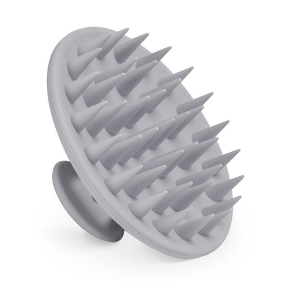 Picture of Meartchy Silicone Scalp Massager Shampoo Brush, Scalp Brush for Hair Growth & Dandruff Removal, Hair Scrubber Scalp Stimulator Exfoliator Brush with Soft Bristles for Wet Dry Scalp Care (Grey)