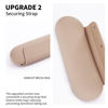Picture of AGIKET Silicone Makeup Brush Holder Travel Cosmetic Bag：Soft Portable Cosmetic Face Brushes Holder with Upgrade Anti-Fall Out Magnetic Closure, Large Travel Makeup Brush Case - Walnut