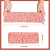 Picture of Chuangdi 3 Pieces Spa Headband for Women Facial Makeup Headband Soft Terry Cloth Hairband for Washing Face Mask Spa Shower Gifts(Pink, Gray, Dark Brown)