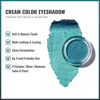 Picture of Oulac Teal Eyeshadow Green Glitter Eyeshadow Highly Pigmented Eye Shadow Waterproof & Long Lasting for Women with Moisturizing Formula. Multi-use for Highlighter. 6g (14)