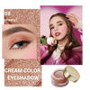 Picture of Oulac Warm Peach Glitter Cream Eyeshadow also as Highlighter, Large Capacity with Moisturizing Smooth Formula. Highly Pigmented Shimmer Eye Makeup.Waterproof,6g (08)