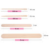 Picture of Mibly 4 Style 300 Pcs Assorted Wooden Wax Sticks for Body Legs Face and Small Medium Large Sizes Eyebrow Waxing Applicator Spatulas for Hair Removal or Wood Craft Sticks