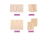Picture of Mibly 4 Style 300 Pcs Assorted Wooden Wax Sticks for Body Legs Face and Small Medium Large Sizes Eyebrow Waxing Applicator Spatulas for Hair Removal or Wood Craft Sticks