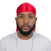 Picture of ForceWave Silky Durag for Men Wave Cap Satin Dorag for Men Women 360 Wave Red