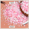 Picture of 80g Flatback Pearls and Rhinestones for Crafting, Pink White 3-10mm Resin Rhinestones and Half Pearls for Bedazzling, Nail Art and Dec with 3pcs 10ml B7000 Jewelry Glue, Tweezer and Pickup Pencil