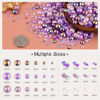 Picture of 80g Flatback Pearls and Rhinestones for Crafting, Purple 3-10mm Resin Rhinestones and Half Pearls for Bedazzling, Nail Art and Dec with 3pcs 10ml B7000 Jewelry Glue, Tweezer and Pickup Pencil