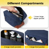 Picture of Vorspack Large Toiletry Bag Hanging Dopp Kit for Men Water Resistant Canvas Shaving Bag with Large Capacity for Travel - Navy Blue