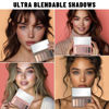 Picture of SUSIKEKI 2PCS 6 Colors Mini Naked Eyeshadow Palette Makeup with Brush Set Neutral Nude Eye Shadow Pink & Brown Matte Shimmer Make Up Pallet with Mirror Highly Pigmented Travel Size Gift Kit