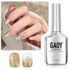 Picture of GAOY Glitter Gel Nail Polish, 16ml Gold Sparkly Gel Polish, Diamond Shiny Glitter UV Gel for Nail Art, Soak Off Nail Polish Home DIY Manicure, 1991