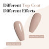 Picture of CANNI Nude Gel Nail Polish, 1Pcs Nude Gel Polish Nude Light Brown Grey Color Nail Polish Gel High Gloss Soak Off U V Gel Nail French Nail Manicure Salon DIY