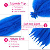 Picture of Afro Twist Hair 18 Inch 3 Packs, Springy Afro Twist Hair Pre Fluffed Spring Twist Hair Pre Separated Wrapping Hair for Soft Locs Hair Extensions (18 Inch (Pack of 3), Blue#)