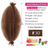 Picture of Afro Twist Hair 12 Inch 3 Packs, Springy Afro Twist Hair Pre Fluffed Spring Twist Hair Pre Stretched Wrapping Hair for Soft Locs Hair Extensions (12 Inch (Pack of 3), 30#)