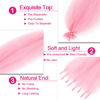 Picture of Afro Twist Hair 12 Inch 3 Packs, Springy Afro Twist Hair Pre Fluffed Spring Twist Hair Pre Stretched Wrapping Hair for Soft Locs Hair Extensions (12 Inch (Pack of 3), Pink#)
