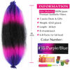 Picture of Springy Afro Twist Hair 30 Inch 2 Packs, Afro Twist Hair Pre Fluffed Spring Twist Hair Pre Separated Wrapping Hair for Soft Locs Hair Extensions (30 Inch (Pack of 2), 1B/Purple/Blue#)