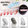 Picture of Makartt 8ml Mirror Shine Gel Metallic Silver Gel UV/LED Gel Metal Painting Gel Drawing Mirror Nail gel for Nail Art Designs