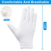 Picture of 3 Pairs White Cotton Gloves for Dry Hands Sleeping, Premium Cotton Gloves for Eczema Lotion, Hand Gloves Moisturizing Overnight, White Gloves for Women & Men, Work Glove for Coin Jewelry Silver