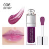 Picture of Hydrating Lip Glow Oil, Lip Oil Gloss Transparent Toot Tinted Nourishing Long Lasting Repairing Lightening Lip Lines (BERRY) 0.2 OZ