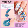 Picture of Makartt 3D Texture Nail Gel Sculpting Gel Nail Art Glue for Nail Art Mirror Chrome Nail Powder Gel Nail Polish Craving 3D Metal Painting Drawing Design Sculpture Gel Nail Decoration Manicure Charms