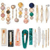 Picture of Mehayi 20 PCS Macaron Pearl Acrylic Resin Fashion Hair Clips Set, Cute Hair Barrettes Bobby Pins, Boho Fancy Hairpin Accessories Headwear Styling Tools, Gifts for Women Girls Decorative Wedding