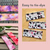 Picture of MLMOMVME 6 Pcs White Headbands for Women Hair Cotton Headband for Tie Dye Party Supplies, Non-slip Stretchy Elastic Head Wrap Holder Hair Accessories