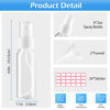 Picture of Zoizocp Spray Bottles, 1oz/30ml Clear Empty Fine Mist Plastic Mini Travel Bottle Set, Small Refillable Liquid Containers with 2pcs Funnels and 24pcs Labels (6 Pack)