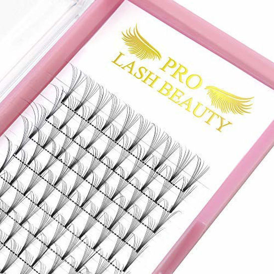 Picture of Premade Volume Eyelash Extensions 6D-D-0.07-16 Short Stem Premade Fans Eyelash Extensions 9 to 20 mm Volume Lash Extensions Pre made Lash Fans C D Curl .07 .10 (6D-D-0.07,16mm)