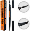 Picture of Beard Pen Filler for Men - Barber Styling Grooming Pencil - Waterproof, Sweat Proof, Long Lasting Solution with Natural Finish - Cover Beard and Scalp Patches in Seconds - Medium Brown 1 Pack