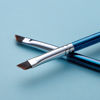 Picture of Eyeliner Brush Fine Angled - PRO Precision Gel Eye Liner Makeup Brush -Ultra Thin Slanted Flat Angle - Premium Quality - Cruelty Free Synthetic Bristles (Fine Angled Eyeliner Brush Blue)