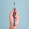 Picture of Eyeliner Brush Fine Angled - PRO Precision Gel Eye Liner Makeup Brush -Ultra Thin Slanted Flat Angle - Premium Quality - Cruelty Free Synthetic Bristles (Fine Angled Eyeliner Brush Blue)
