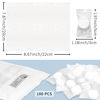 Picture of Classycoo Compressed Towel 100 PCS Mini Tablets Disposable Portable Face Towel Cotton Coin Tissue for Travel, Camping, Hiking, Sport, Beauty Salon, Home Hand Wipes and Other Outdoor Activities (white)