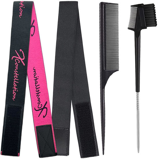 Picture of Wig Edge Control Band for Women - Elastic Headbands for Lace Front Wigs, Lay Baby Hair, Grip Edges, Wig Accessories