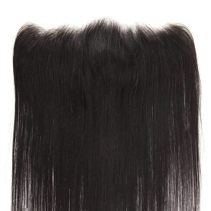 Picture of BEEOS SKINLIKE Real HD Lace Frontal Only, 13x4 Ear to Ear Virgin Hair Undetectable Swiss Lace Pre Plucked Vivid Hairline 0.10 mm Ultra Thin Clear HD Lace Silky Straight 22 Inch
